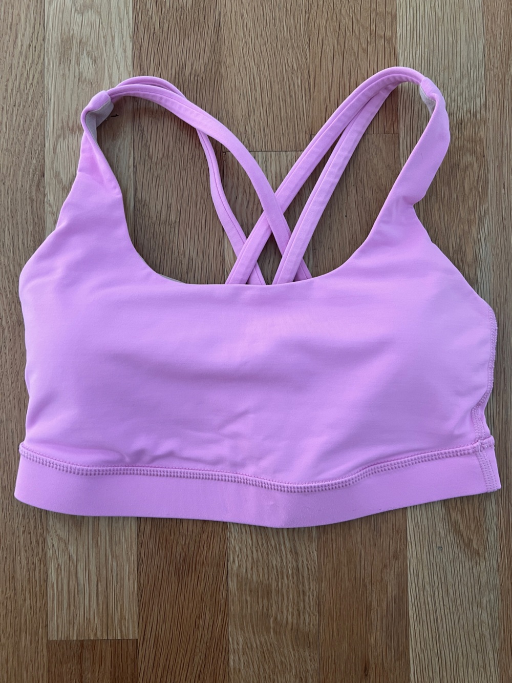 lululemon Pink Sports Bra with Crossback Straps, size 4